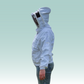 Jacket with Fencing Veil - White