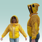 Vented Jacket with Fencing Veil - Colour: Yellow