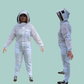 Vented Suit with Fencing Veil - Colour: White