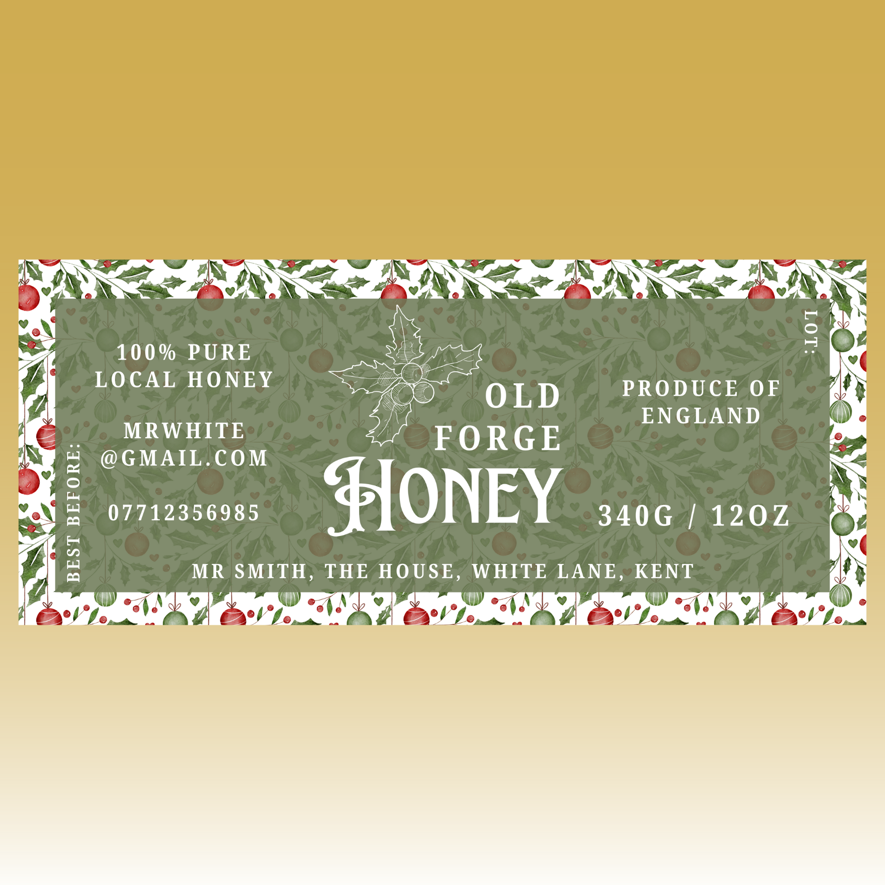 The Rustic Christmas Labels (100)