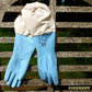 BJ Sherriff - Blue latex Beekeeper’s Gloves with Gauntlet